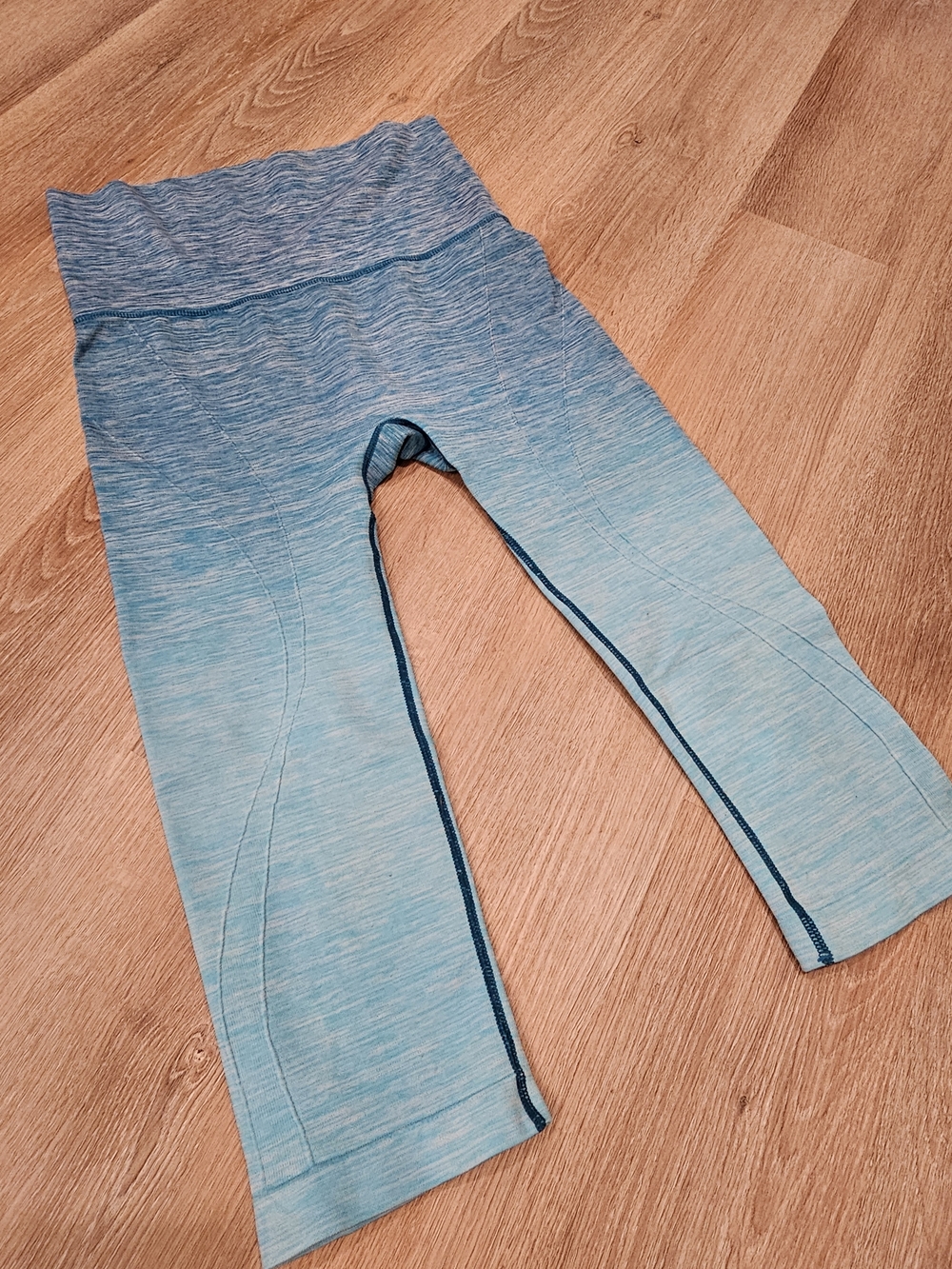 Seamless Ombre Blue Active Leggings